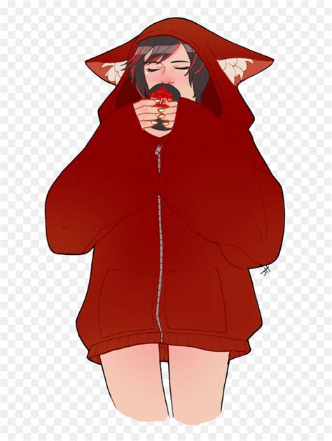 Transparent Girl Drawing Png Red Aesthetic Anime Girl Png Download Vhv
