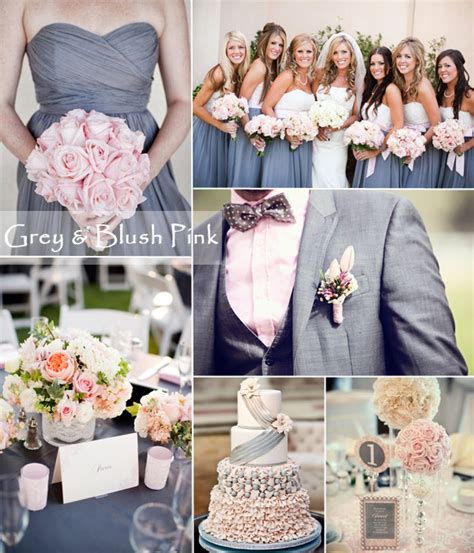Grey And Blush Pink Wedding Inspiration Tulle