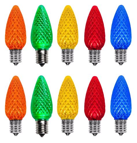25pack Led C7 Multicolor Replacement Christmas Light Bulbs For Light