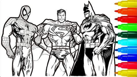 7800 Colouring Pages Batman Spiderman Images & Pictures In HD  Hot