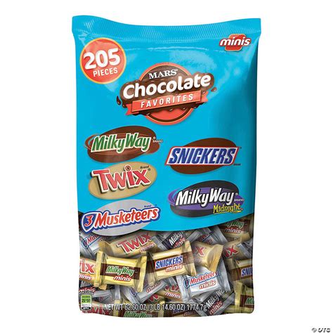 Mars Chocolate Favorites Minis Size Candy Bars Assorted Variety Mix Bag