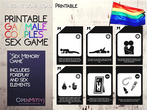 Gay Sex Positions Kinky Gay Sex Game Printable Version Gay Etsy Australia