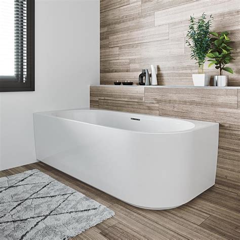 Raumspar badewanne linz rechts 120 x 80 cm badewannen de. Riho Desire Corner Raumspar-Badewanne mit Verkleidung weiß ...