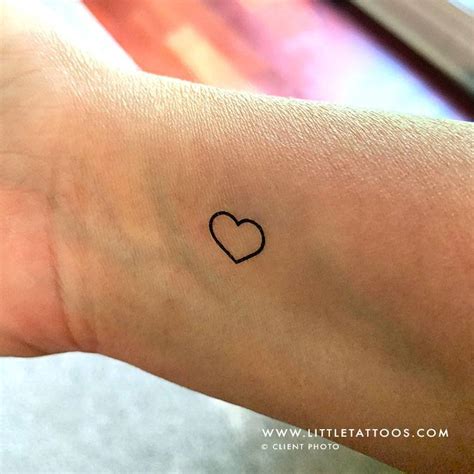 Heart Outline Temporary Tattoo Get It Here