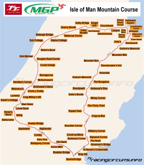 Isle of man tt 2022. IOM Mountain Course - RacingCircuits.info