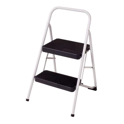 Cosco 2 Step Steel Folding Step Stool Ladder With 200 Lb Load Capacity