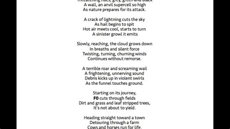 Tornado Poem Read Aloud Youtube