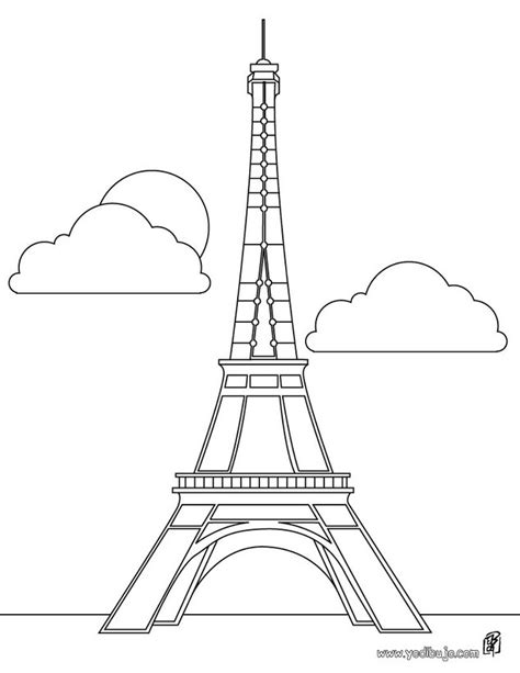 Torre Eiffel Dibujos Para Colorear Imagui