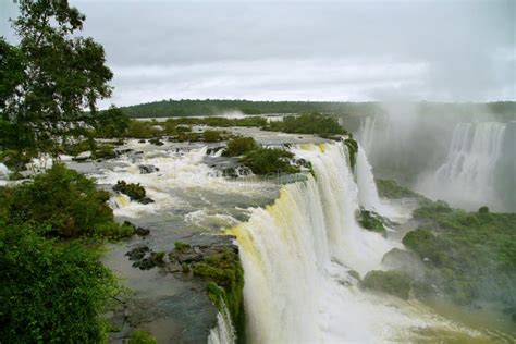Iguazu Falls In South America Stock Image Image Of Landmark Journey