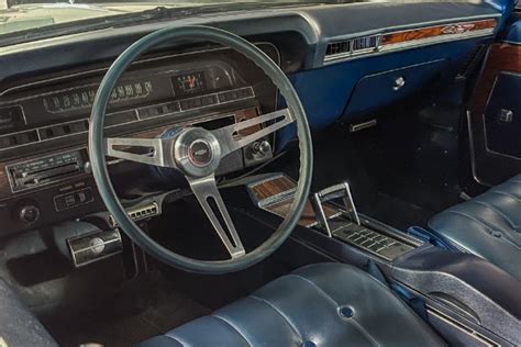 1969 Chevrolet Caprice Custom Silver Survivor Blue Bucket Seats