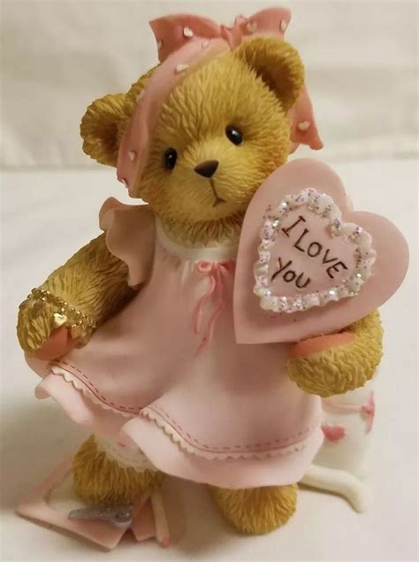 Cherished Teddies Bear Figurine Weve Pieced Together A Perfect Love