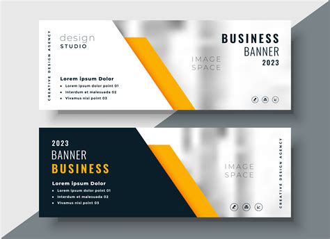 Elegant Yellow Professional Business Banner Template Download Free