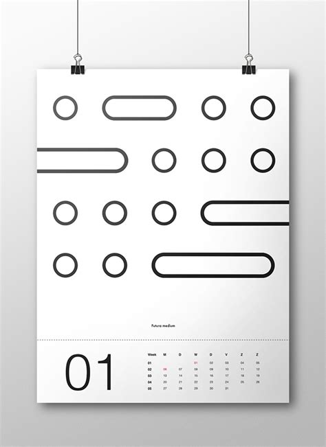 Typo Calendar On Behance