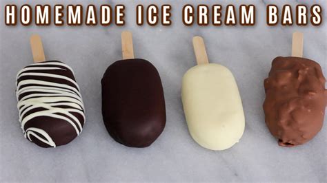 Homemade Ice Cream Bars Recipe Mini Magnum Ice Cream Bars Simple