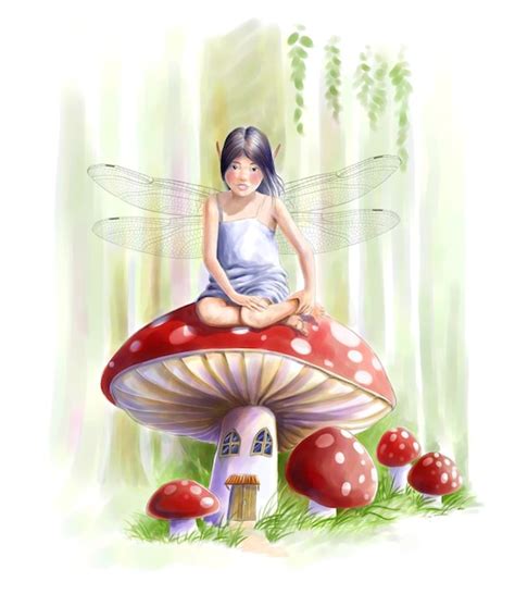 Premium Photo Mushroom Fairy