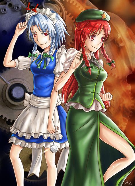 Touhou Izayoi Sakuya And Hong Mei Ling By Erenmikasa On DeviantArt