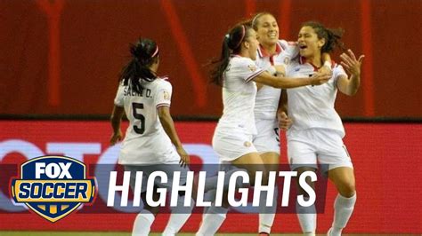 Rodriguez grabs Costa Rica equalizer against Spain - FIFA Women's World Cup 2015 Highlights 