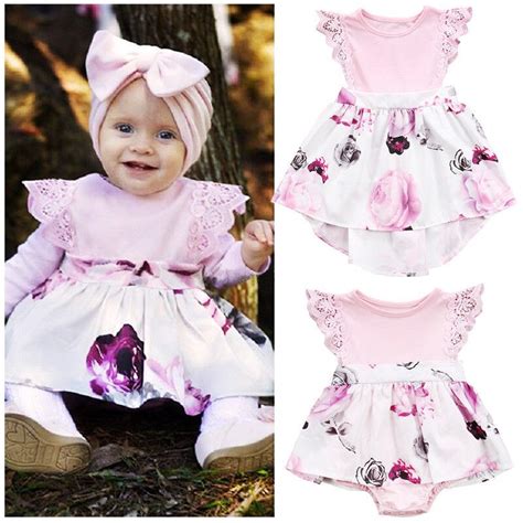 Pudcoco Brand New Floral Lace Toddler Kids Girl Newborn Baby Sisters