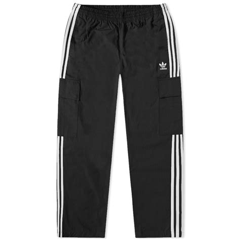 Adidas 3 Stripe Cargo Pant Black End