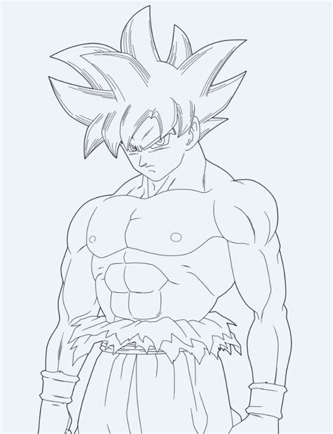 Dibujos De Goku Y Vegeta Ultra Instinto Para Colorear Theneave