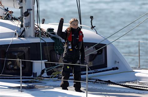 Greta Thunberg Completes Sail To Attend Un Climate Conference In