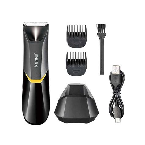 Kemei Groin Area Hair Trimmer Blade Body Trimmer For Men Waterproof Wet Dry Clippers Pubic Male