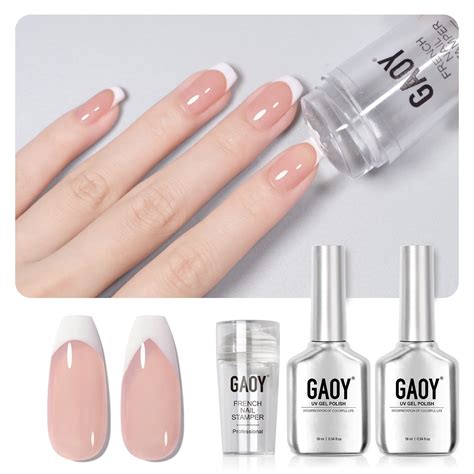 Amazon Com GAOY French Manicure Kit Nail Stamper And Pcs Gel Nail