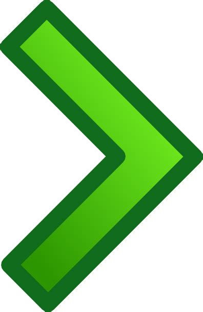 Transparent Green Right Arrow Clip Art Library