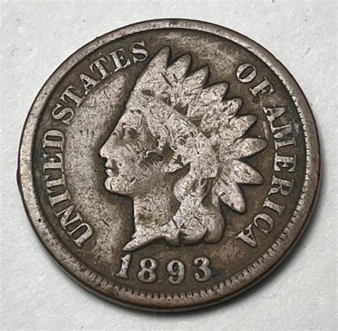 1893 Indian Head Cent Bronze Composite Penny 61112 For Sale Buy Now