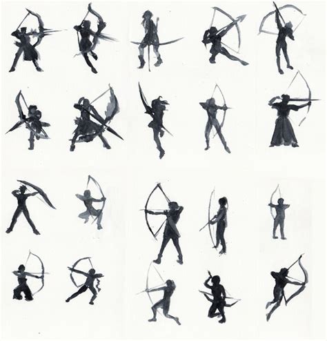 Art Reference Poses Archer Pose Archery Poses