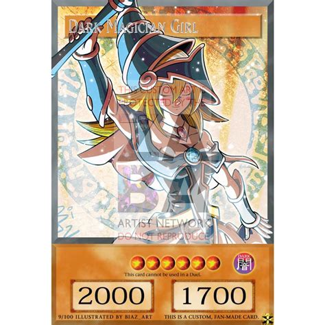 Dark Magician Girl Full Art Orica Custom Yu Gi Oh Card Zabatv