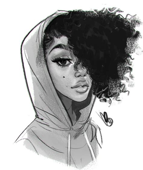 Black Girl Afro Drawing At Explore Collection Of