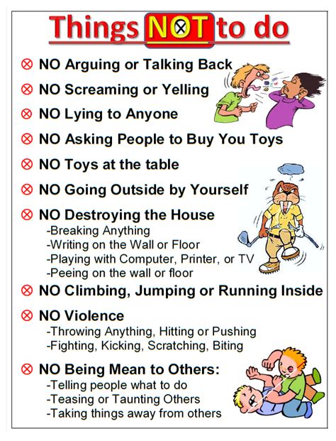 House Rules A General List Of Rules For Kids To Follow At Home With