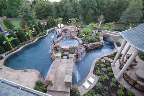 Private Lazy River Retreat Pool Designer Mike Farleyproject Manager