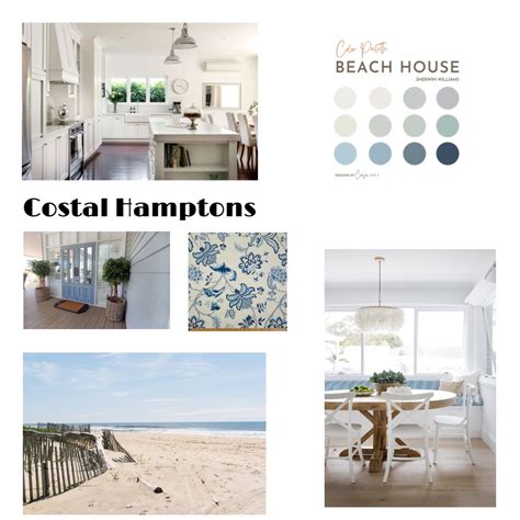 Coastal Hamptons Interior Design Mood Board By Terrena Rowan Style
