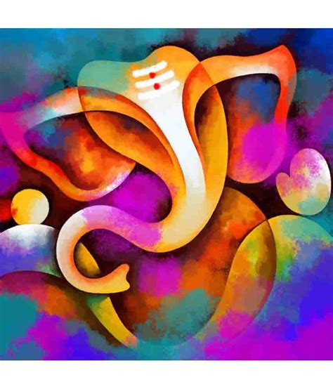 Art Factory Lord Ganesha Canvas Painting Religious