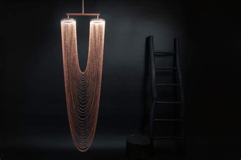 Larose Guyons New Sculptural Lighting Is Like An Illuminated Necklace