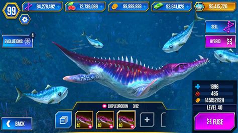 New Upgrade Liopleurodon X3 Level 40 Jurassic World The Game Youtube