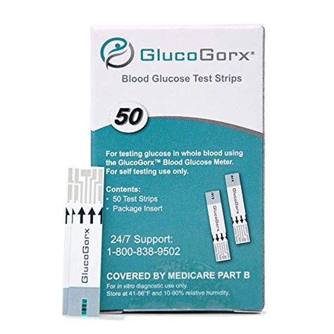 Glucogorx Blood Glucose Diabetes Testing Kit Blood Test Strips