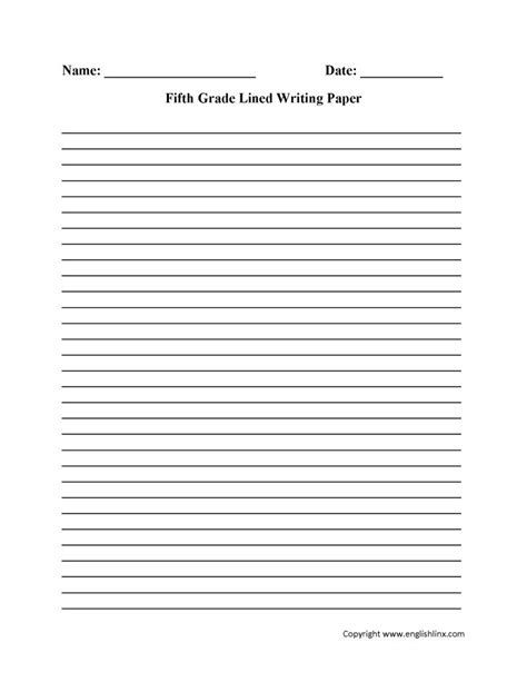 You are also familiar with informal and formal letters. Fifth Grade Lined Writing Paper | Lined writing paper, Writing worksheets, Writing paper