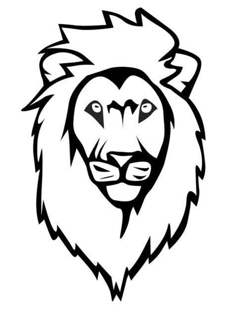 Lion Face Coloring Pages Free Printable Coloring Pages For Kids