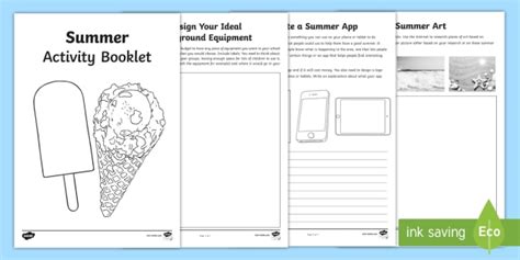 Summer Themed Activity Booklet Teacher Made
