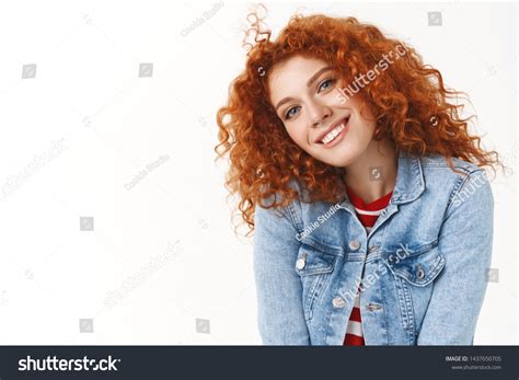 Closeup Tender Feminine Young Modern Redhead Stock Photo 1437650705