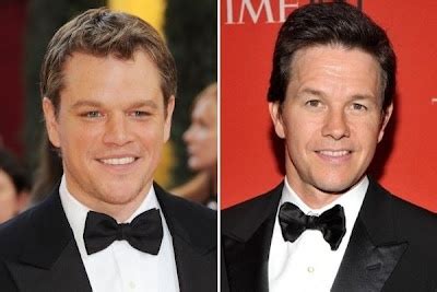 I've talked to mark about this because he gets people that come up and say, 'i love you in the bourne identity'. Matt Damon vs Mark Wahlberg | Matt damon, Mark wahlberg, Damon