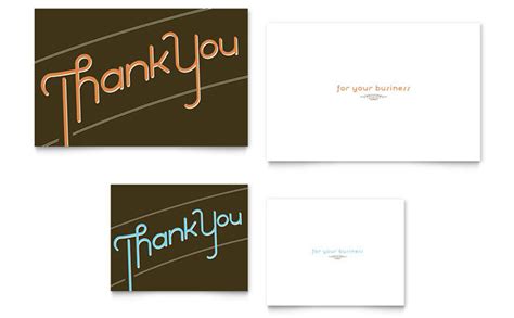 note card template design