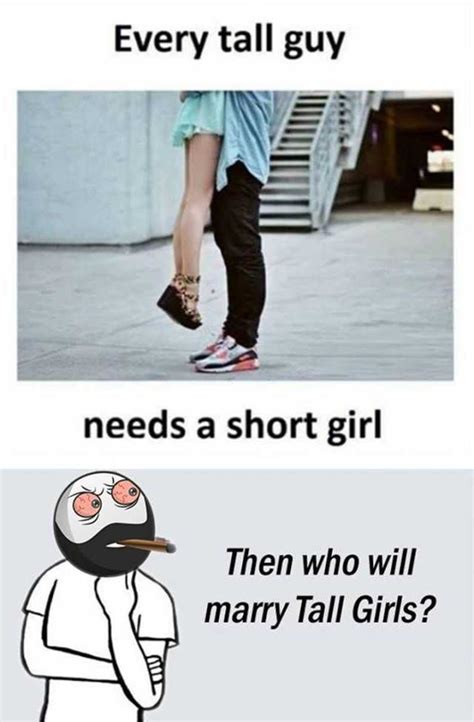 Tall Woman Short Man Meme Template