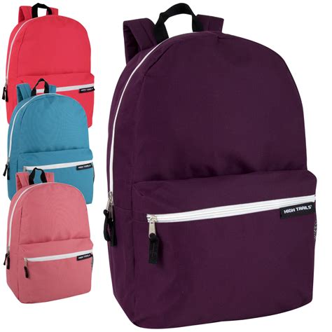 Wholesale 19 Basic Backpack 4 Assorted Colors Dollardays