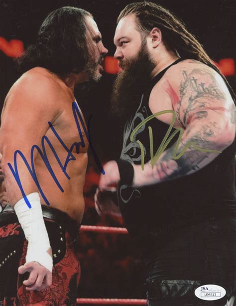 Bray Wyatt Matt Hardy Signed WWE 8x10 Photo JSA COA Pristine Auction