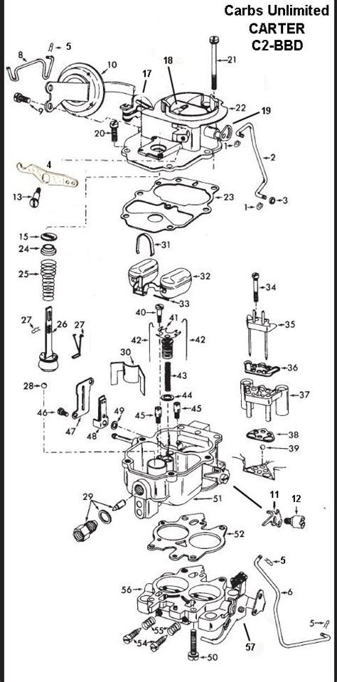 Carter 2 Barrel Carburetor Diagram Wiring Site Resource