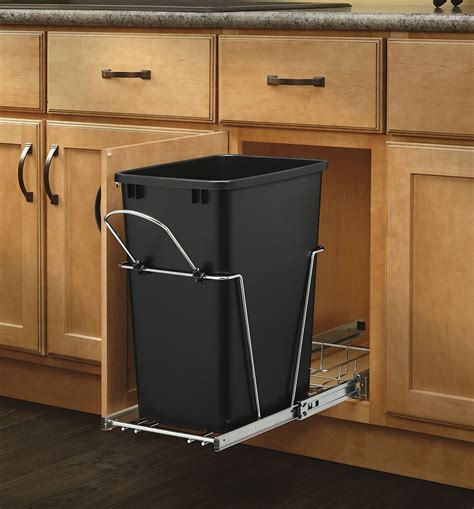 Rev A Shelf Pull Out Trash Can Garbage Bin Waste Container Kitchen Home